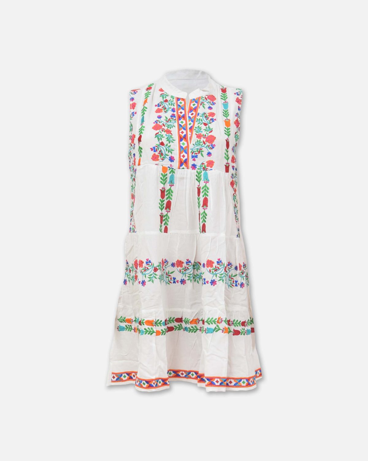 VESTIDO BORDADO DE BLOQUES