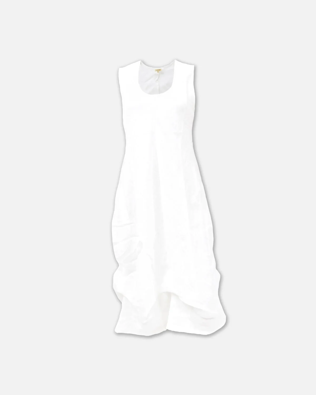 VESTIDO ABULLONADO SIN MANGAS