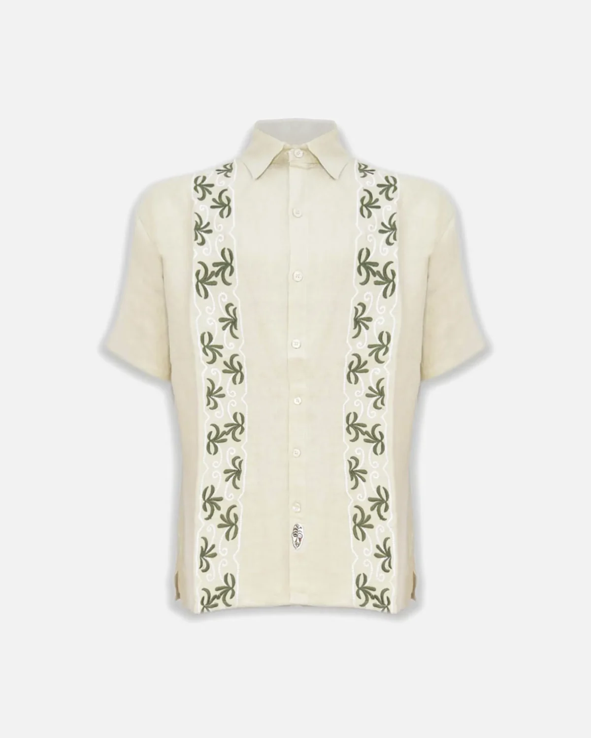 CAMISA DE LINO DE CENEFAS AGAVES