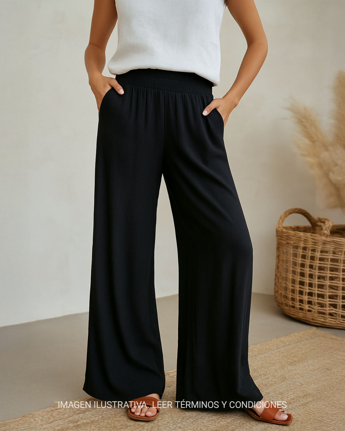 PANTALÓN RECTO ENSORTADO