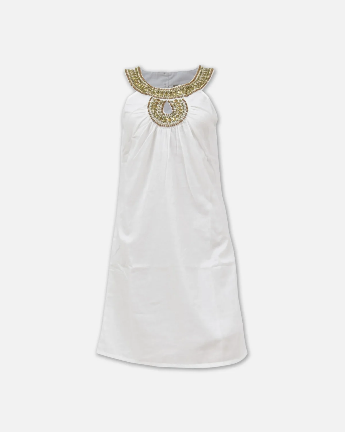 VESTIDO CLEOPATRA C/APLICACIONES DORADAS