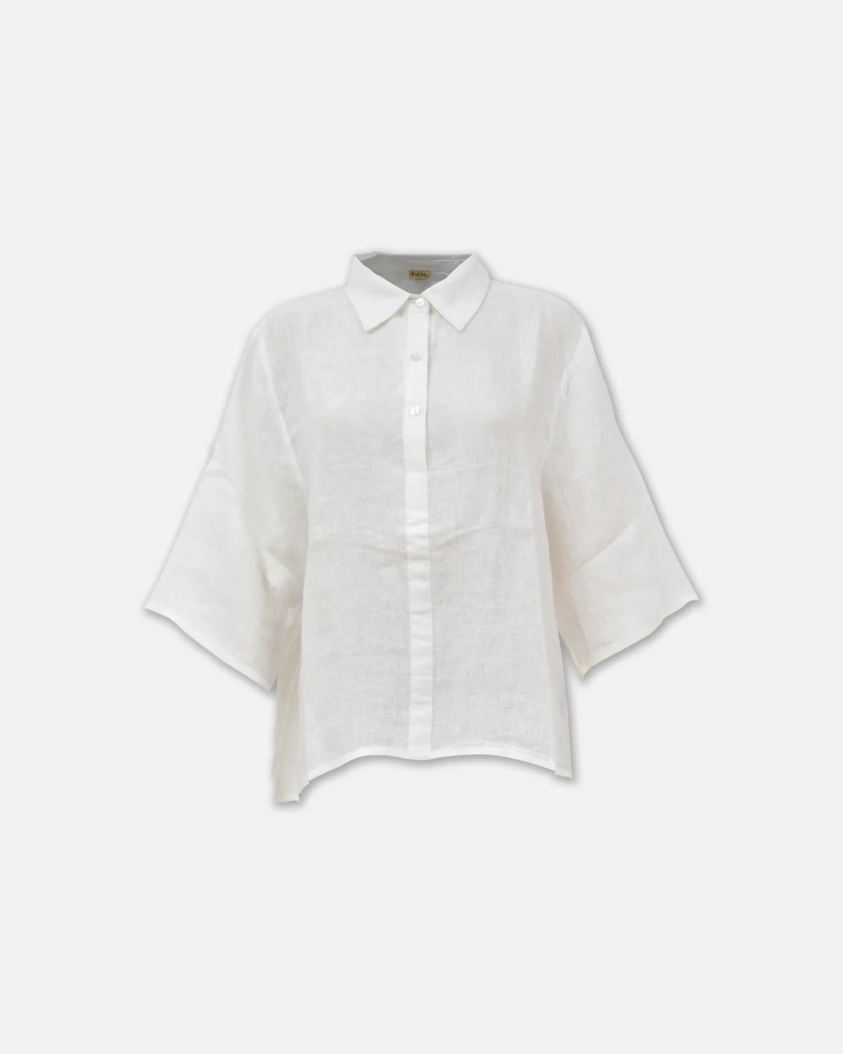 BLUSA ABOTONADA EN ESPALDA DE LINO