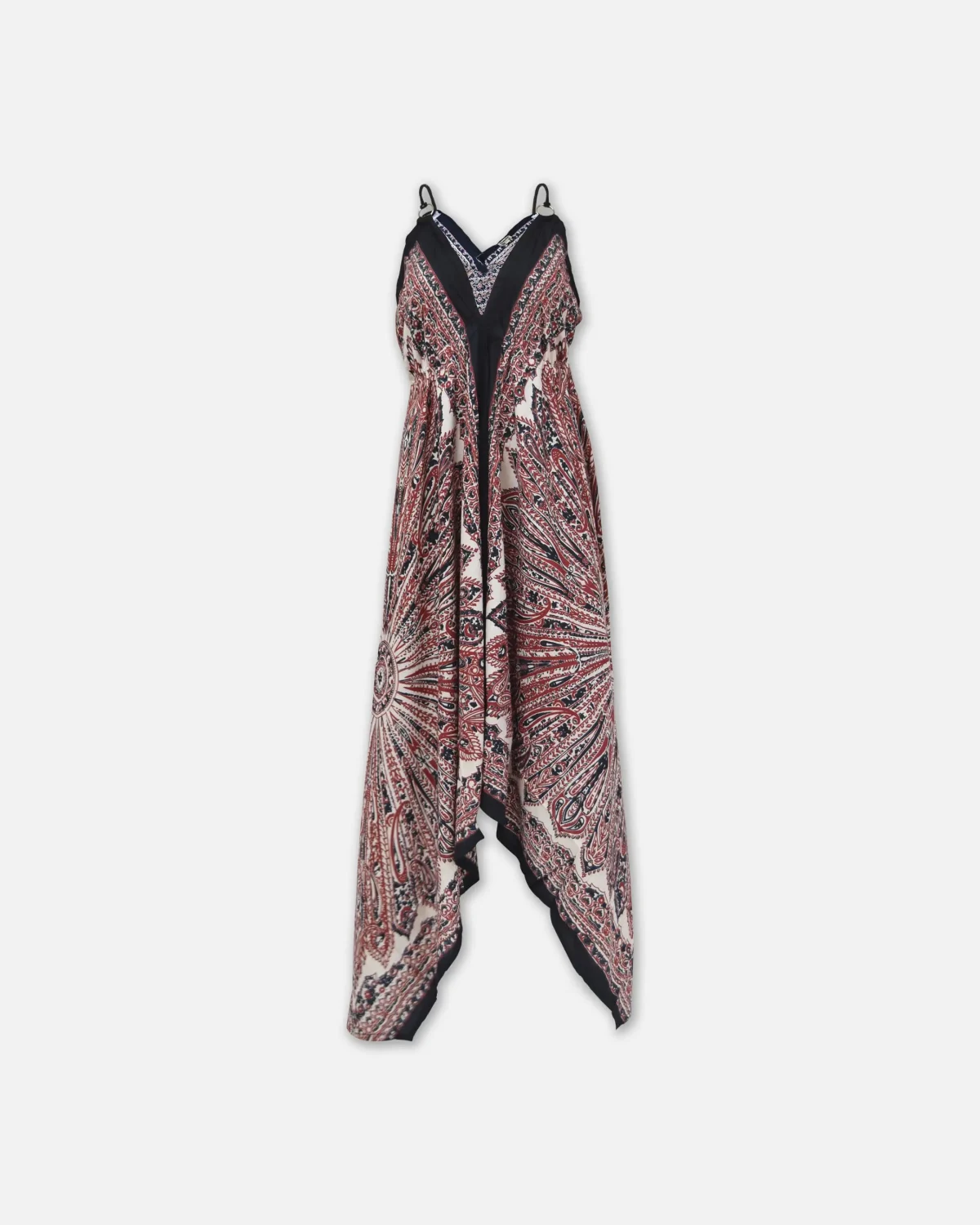 VESTIDO LARGO PENACHO DE PAISLEY