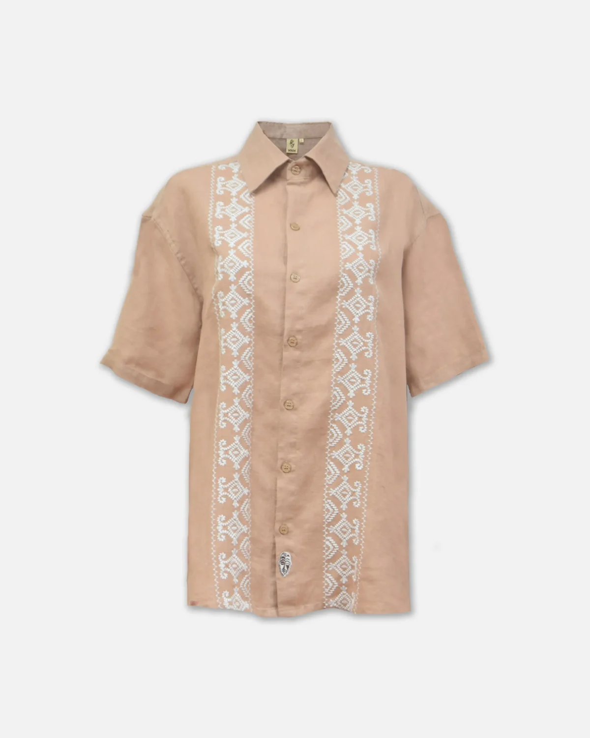 CAMISA DE LINO DE MOSAICO