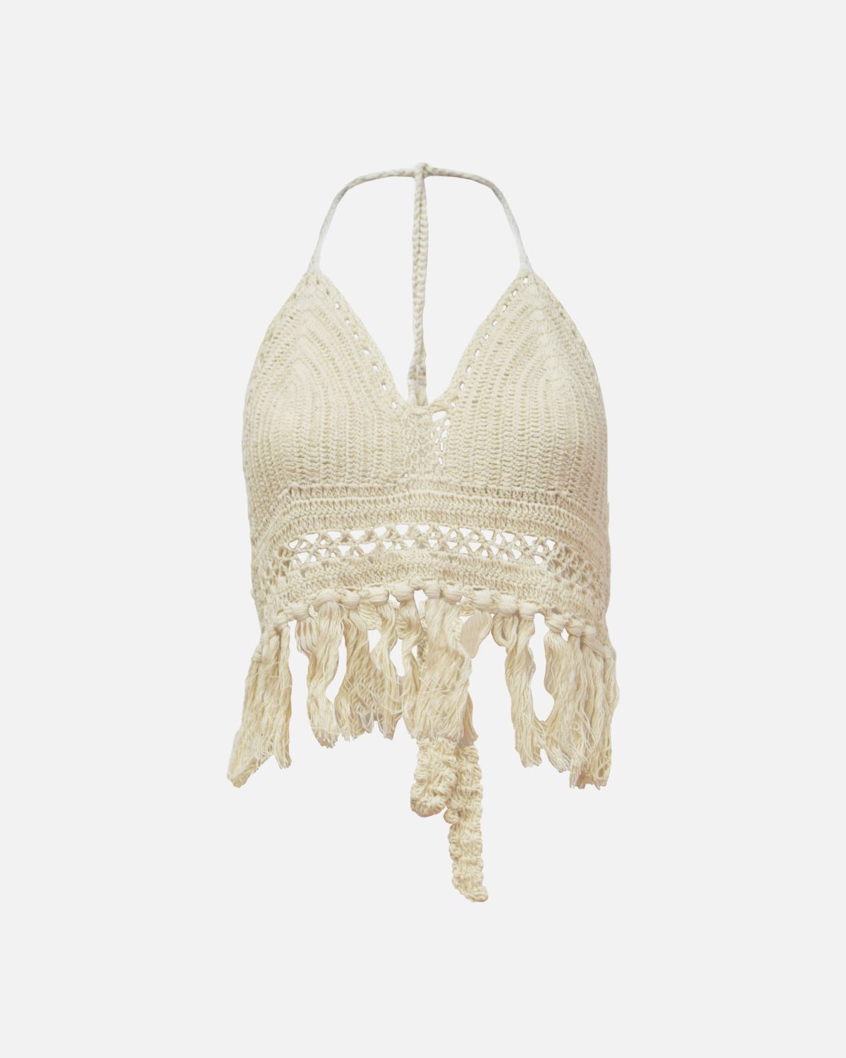 TOP CROCHET CON FLECOS