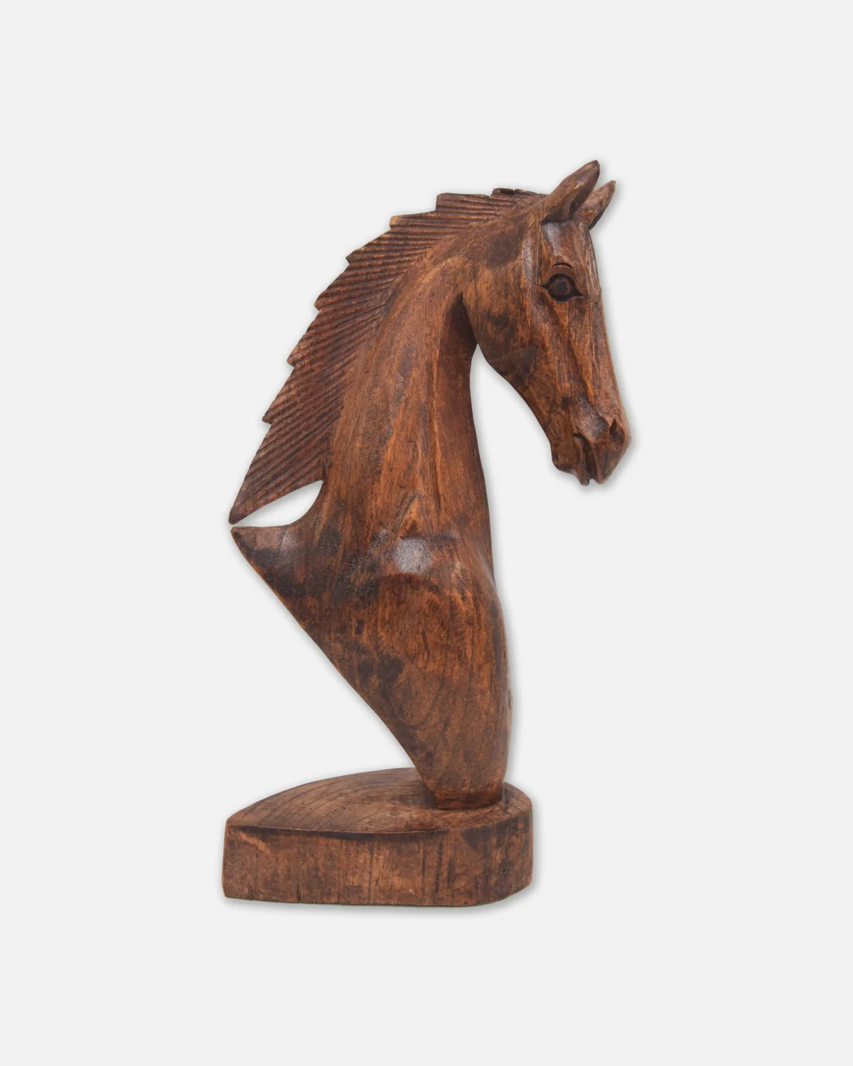CABEZA DE CABALLO DE MADERA