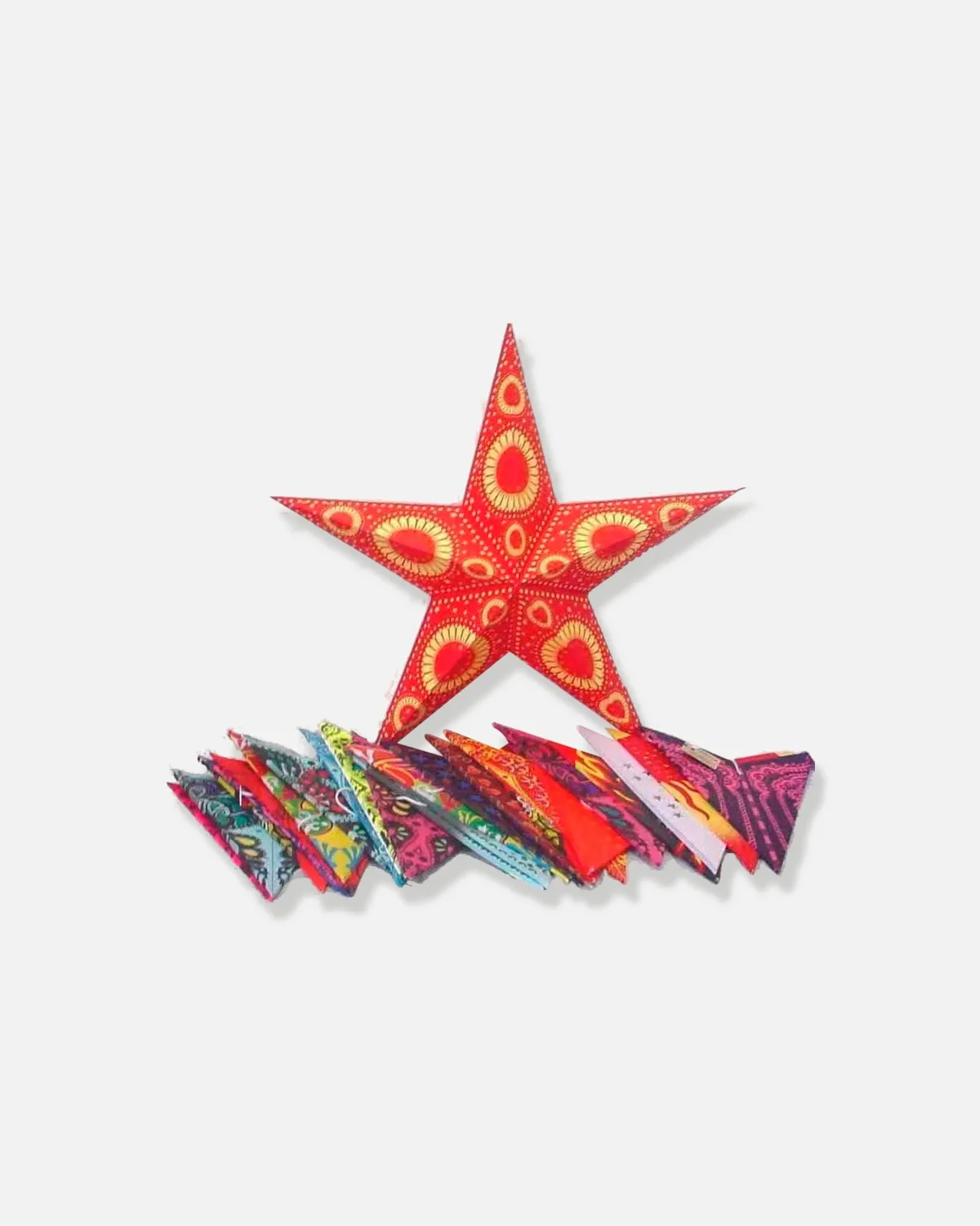 LAMPARA DE ESTRELLA DE PAPEL