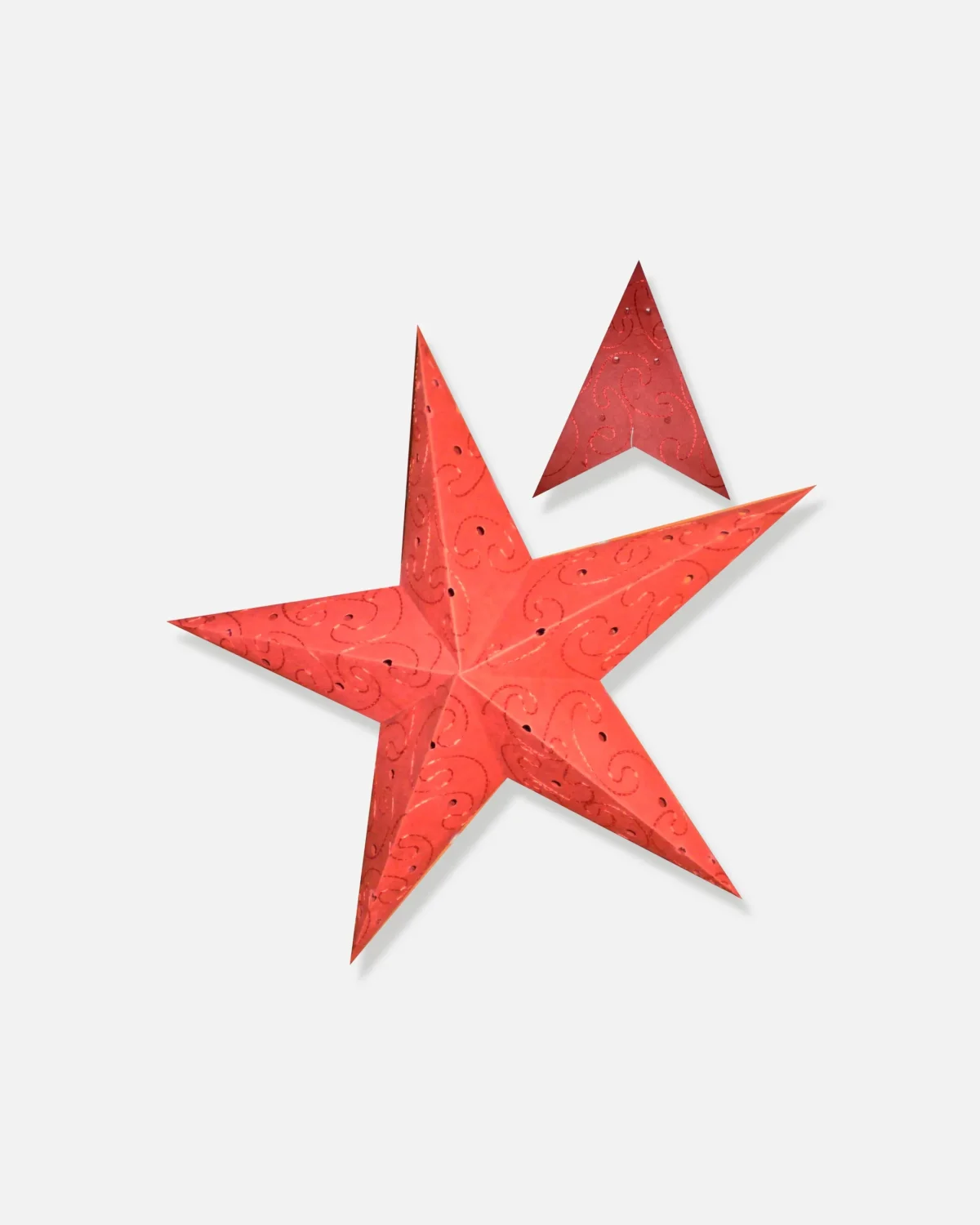 LAMPARA DE ESTRELLA BORDADA