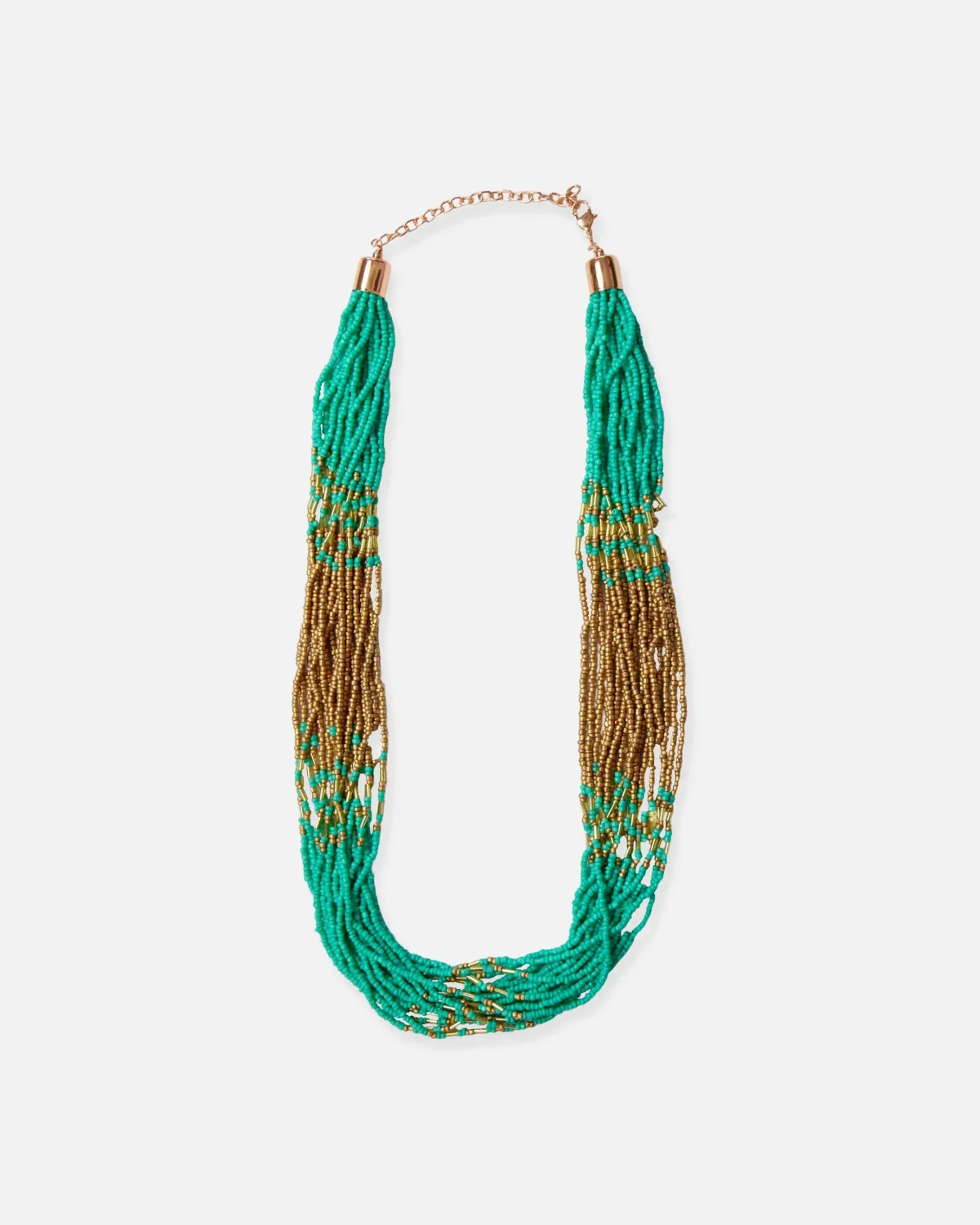 COLLAR DE HILERAS DE CUENTAS