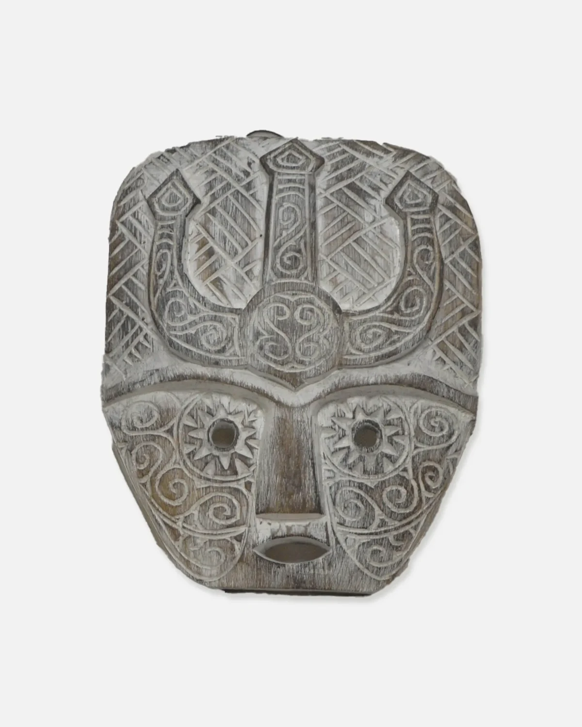 MASCARA CON CANDIL WHITE WASH