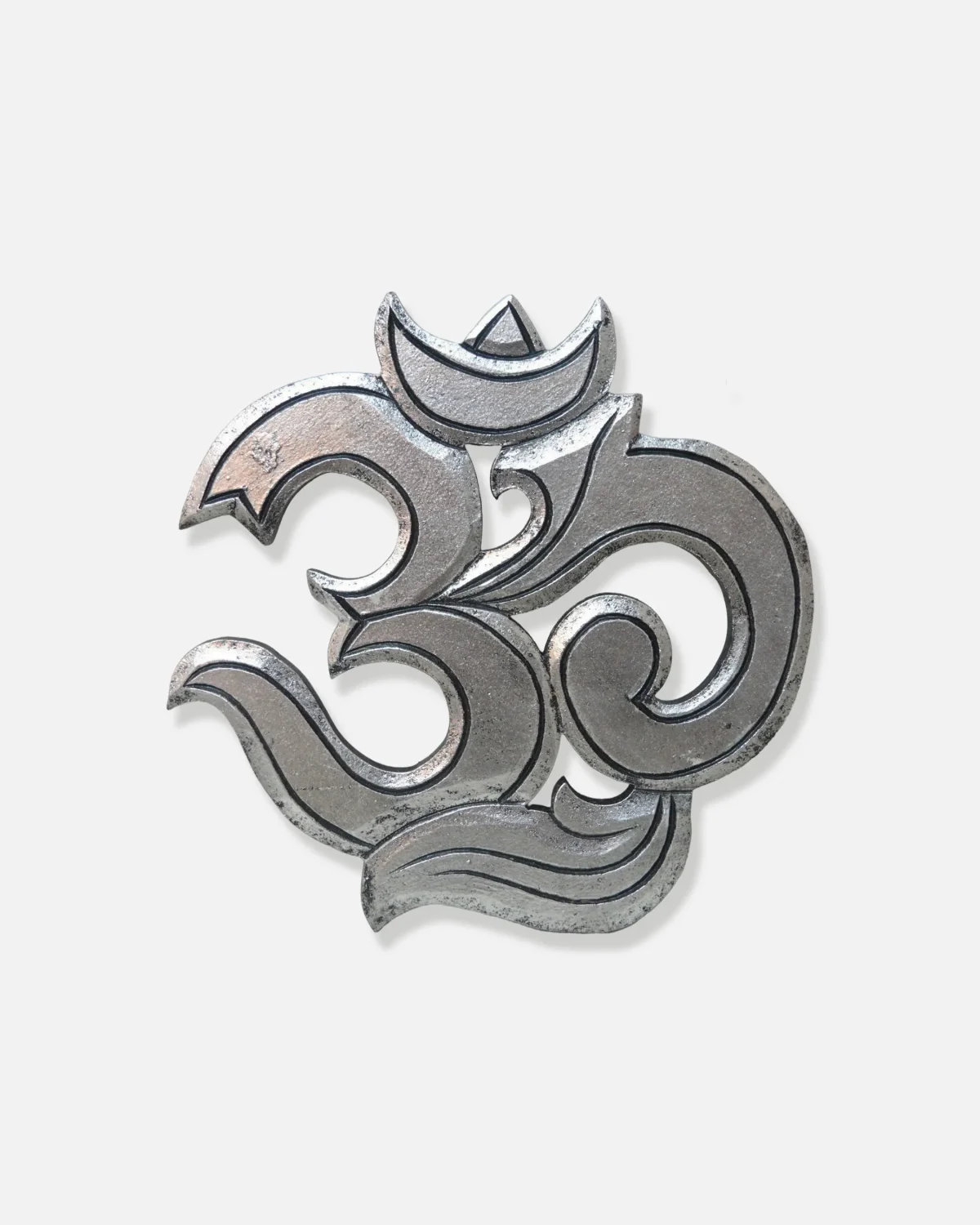 ADORNO SIMBOLO METALIZADO MADERA