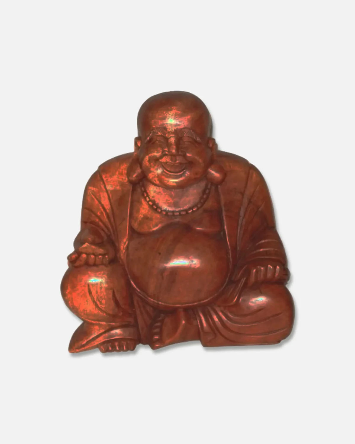 BUDHA FELIZ DE MADERA